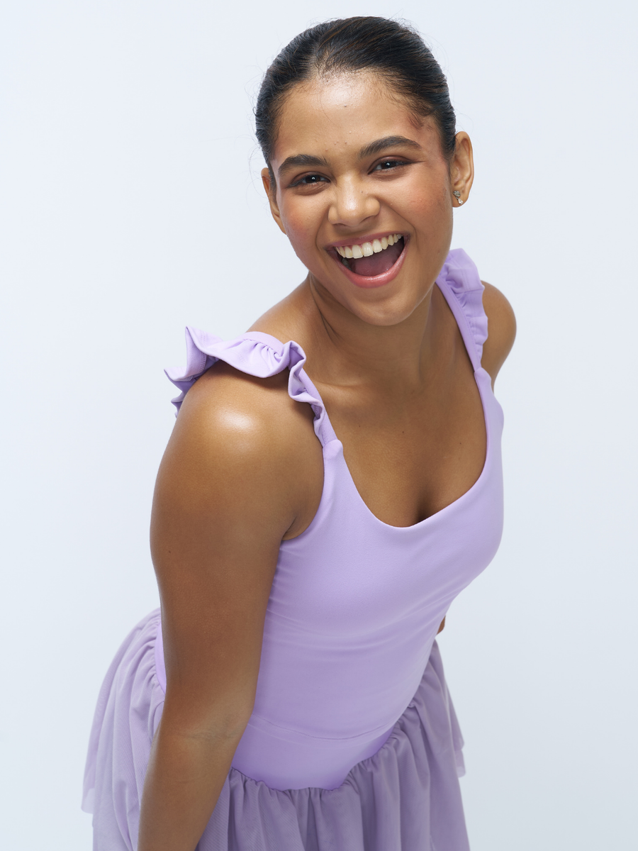 Stretchie™ Frill Tank + Built-In Bra