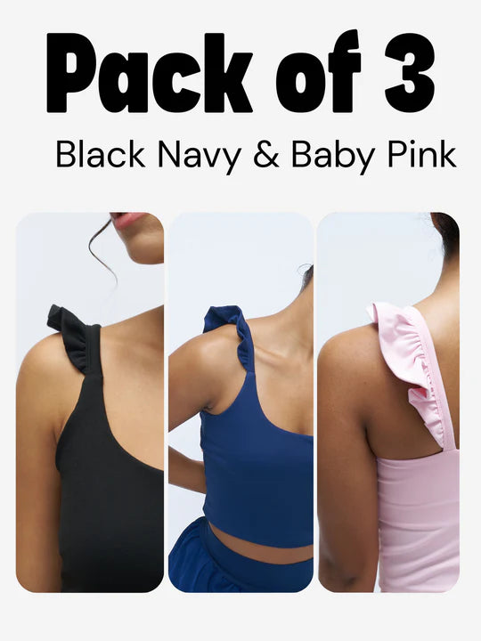 Stretchie™ Frill Tank + Built-In Bra