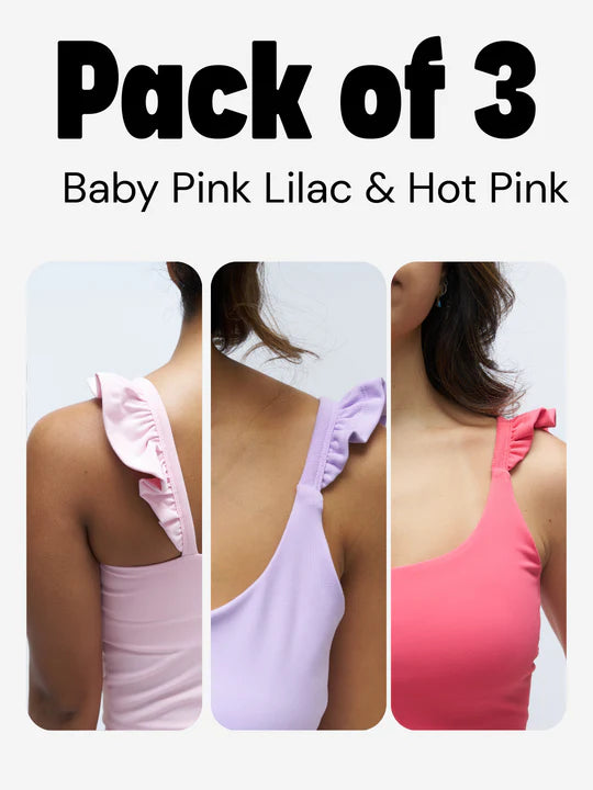 Stretchie™ Frill Tank + Built-In Bra