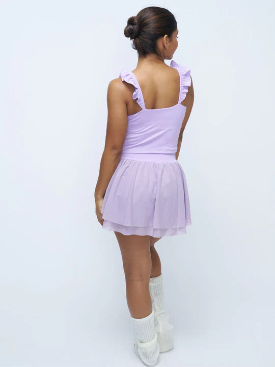 Stretchie™ Frill Tank + Built-In Bra