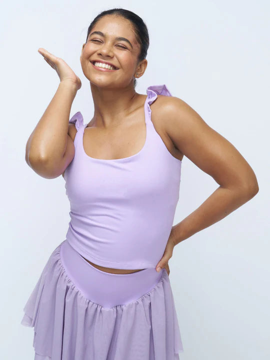 Stretchie™ Frill Tank + Built-In Bra