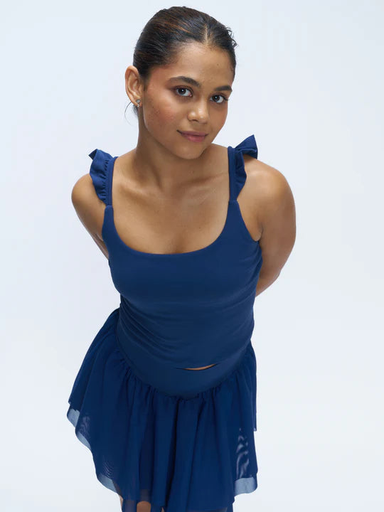 Stretchie™ Frill Tank + Built-In Bra