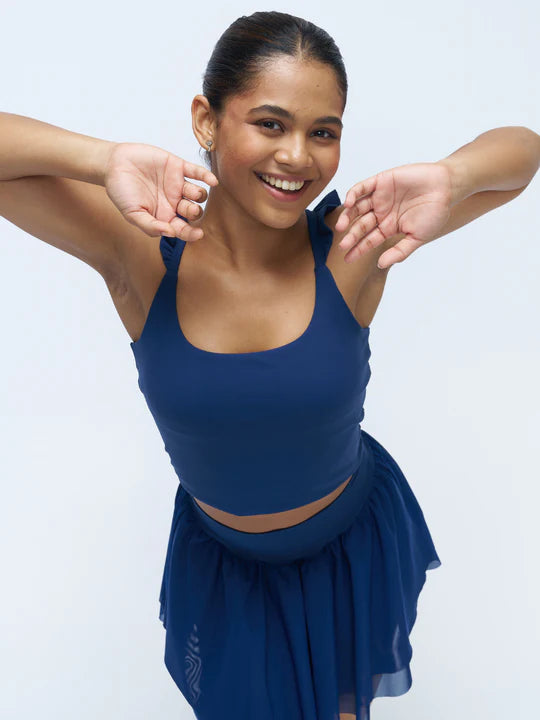Stretchie™ Frill Tank + Built-In Bra