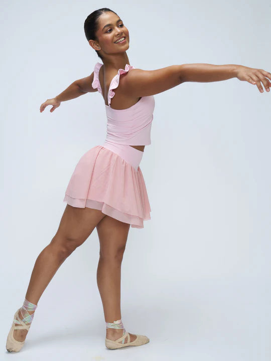 Stretchie™ Frill Tank + Built-In Bra