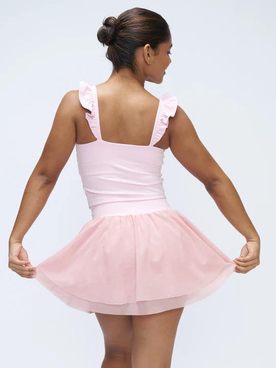 Stretchie™ Frill Tank + Built-In Bra