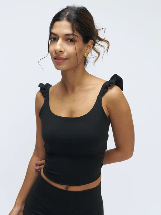 Stretchie™ Frill Tank + Built-In Bra