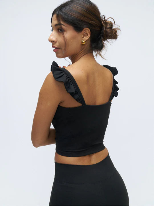 Stretchie™ Frill Tank + Built-In Bra