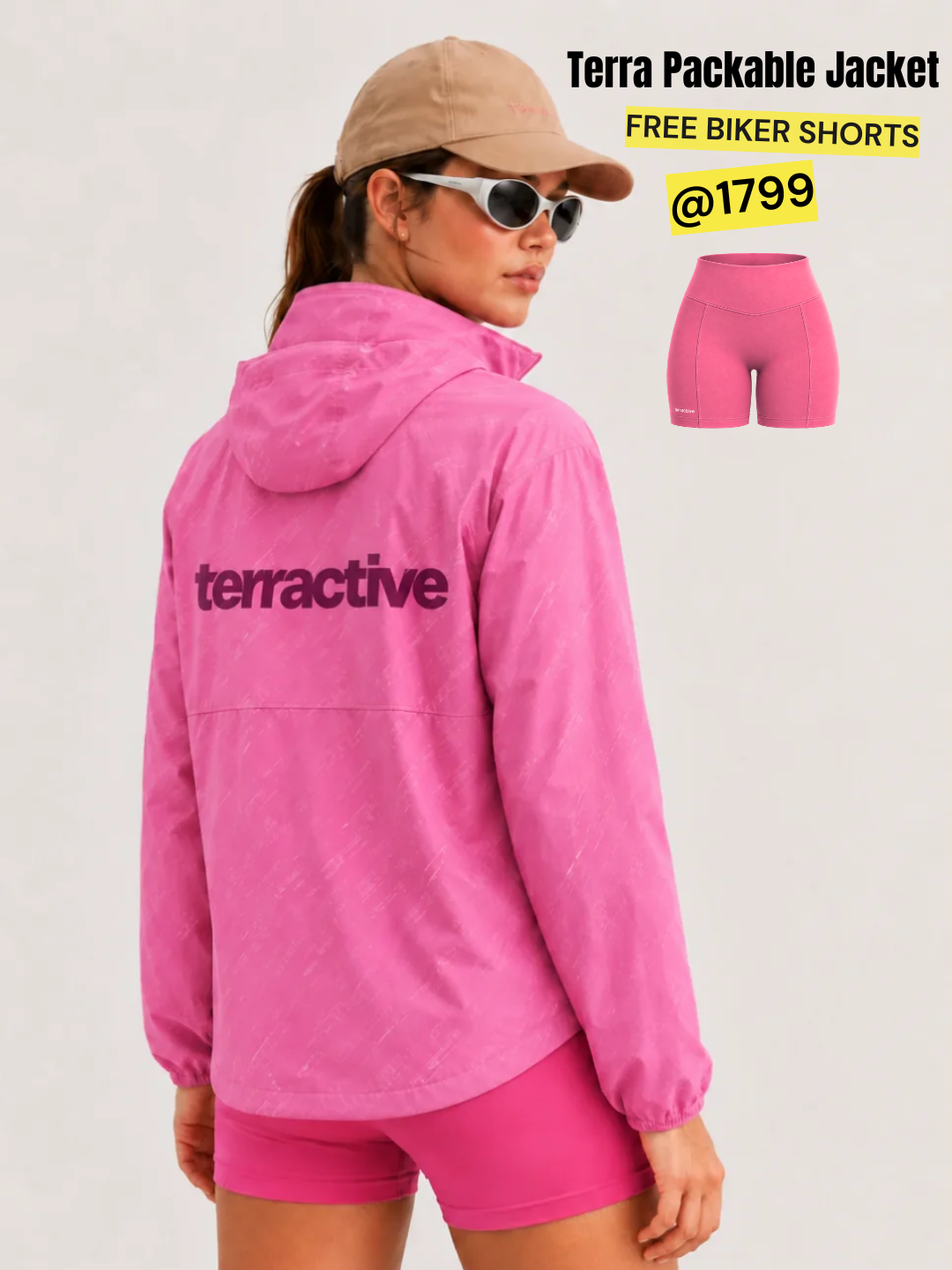 Terra Packable Jacket + FREE Biker Shorts