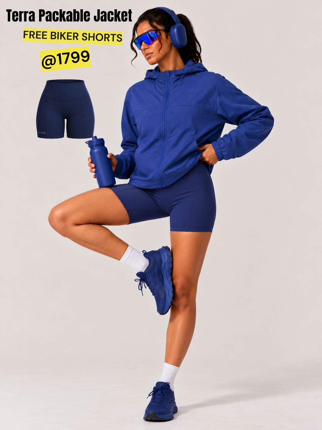 Terra Packable Jacket + FREE Biker Shorts