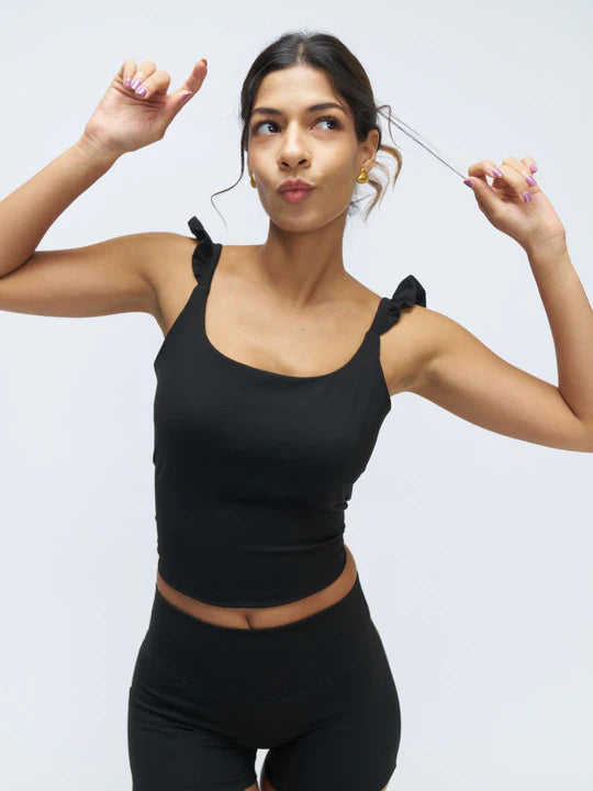 Stretchie™ Frill Tank + Built-In Bra