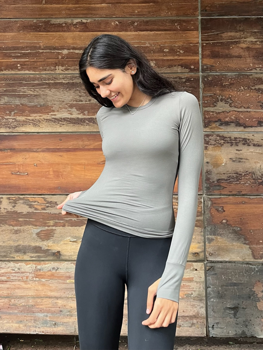 Olive Green Cuddle Tee + Aero Leggings