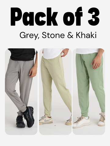 Pack of 3: Men's Workout Pants