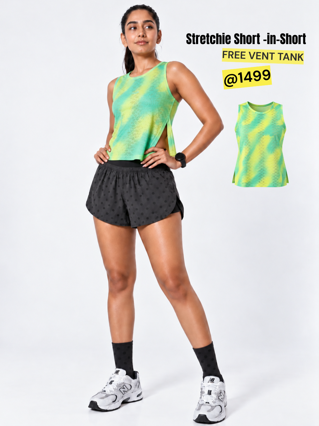 Stretchie™ Short-in-Short + Free Vent Tank