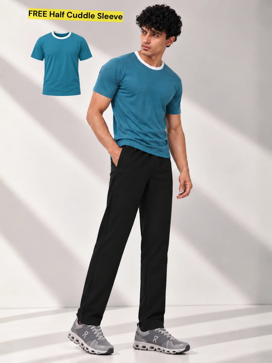 Commuter Pants Short Olive + Free Butter Yellow Mens Half Sleeve